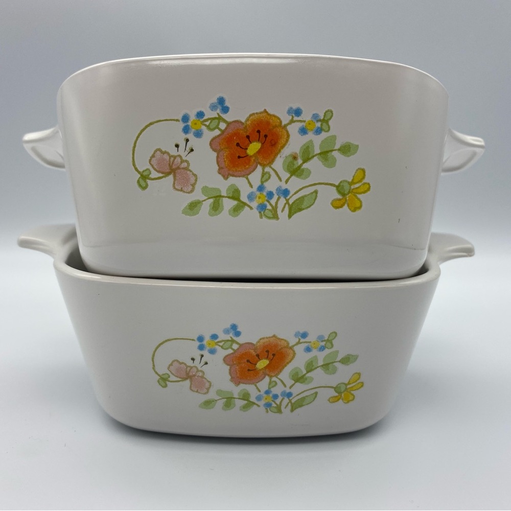 SOLD Vintage Corningware Wildflower Petite Pans - Picture 1 of 8